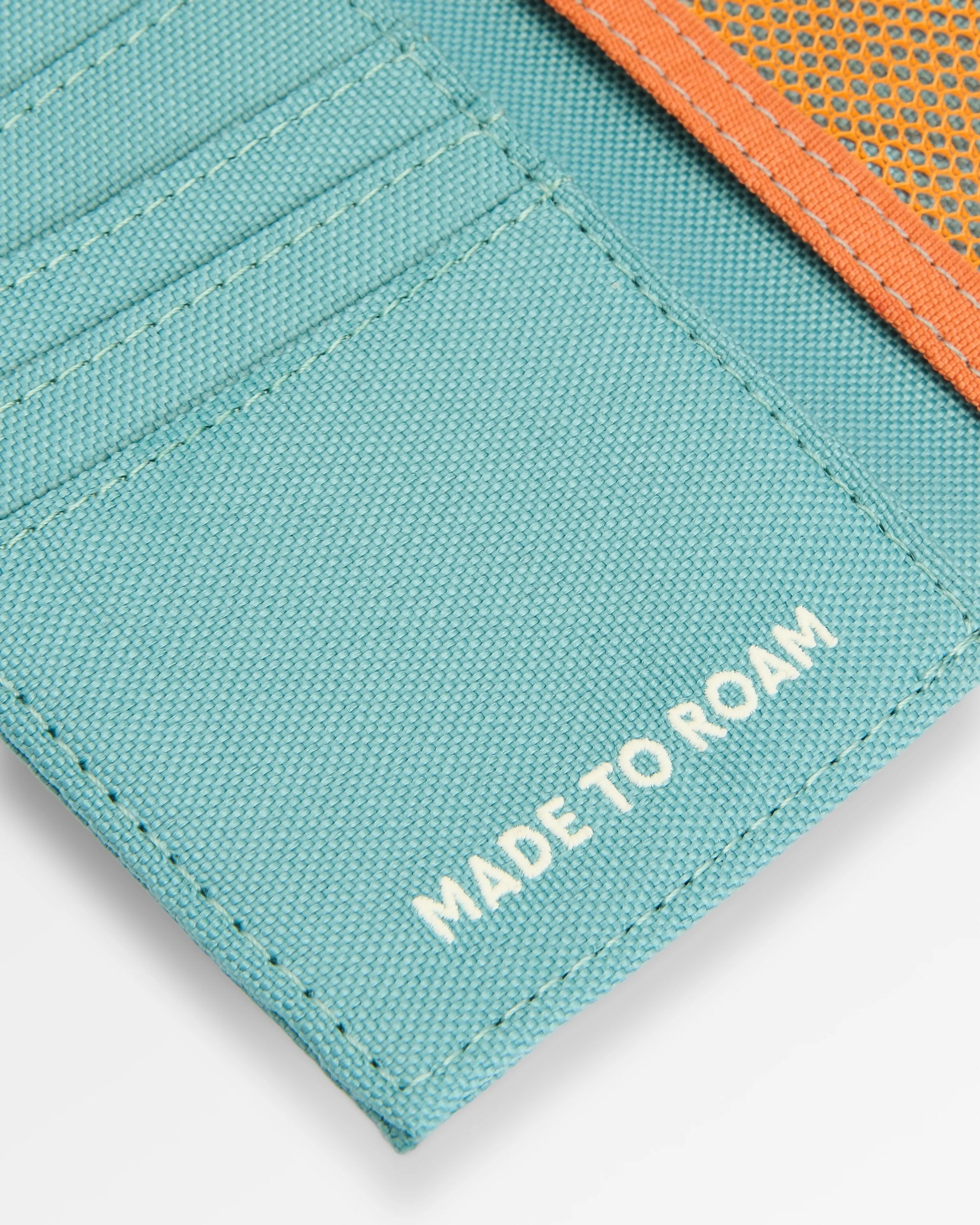 Essentials Recycled Wallet - Arctic/Retro Orange - Flatlay