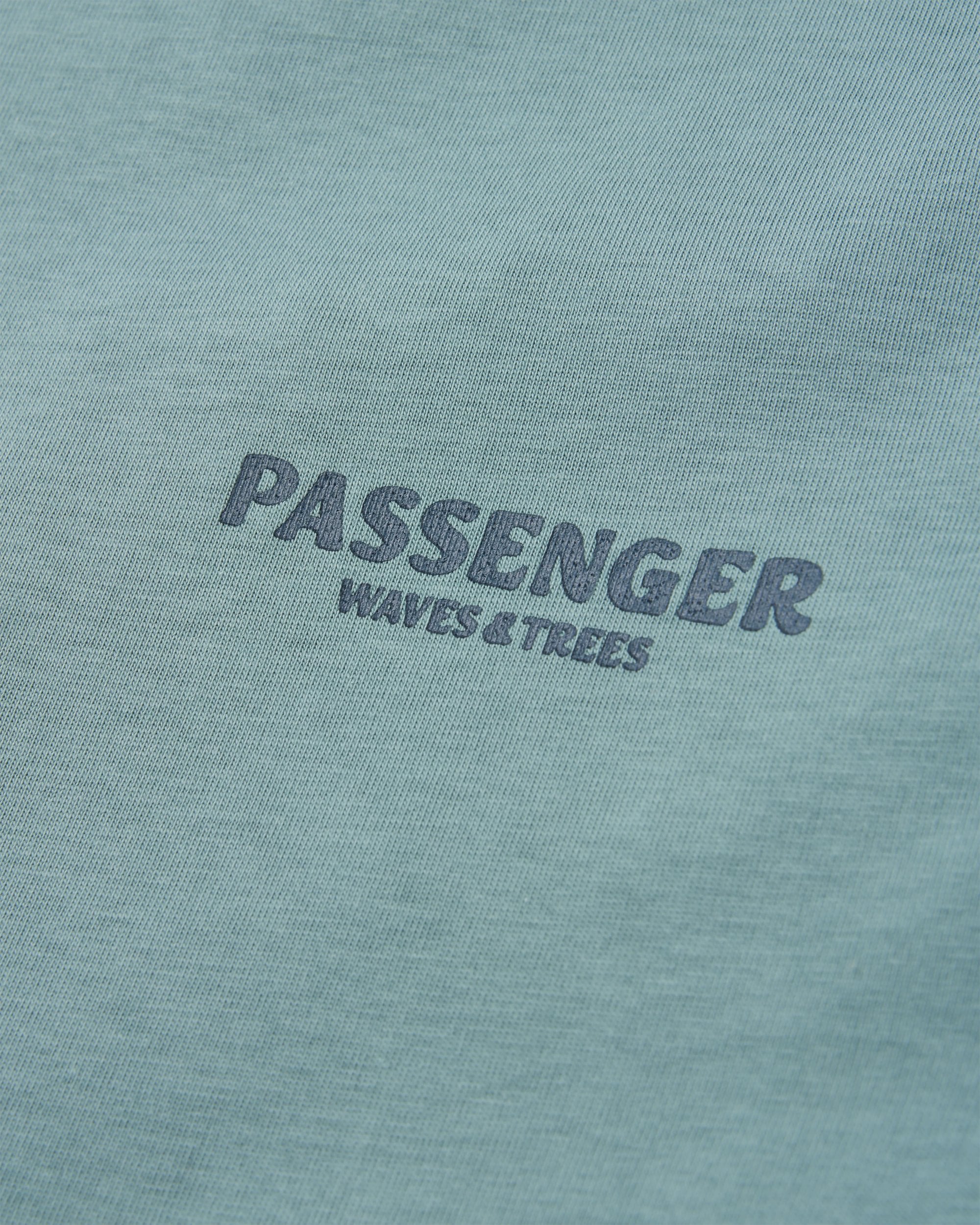 Waves & Trees Organic Cotton LS T-Shirt - Stormy Sea - Flatlay