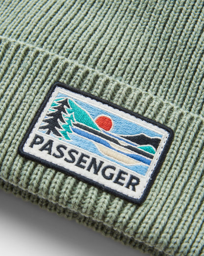Passenger Recycled Beanie - Pistachio - Flatlay