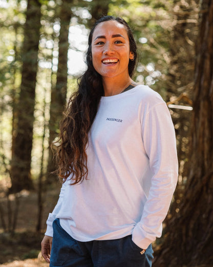 Roamer Recycled Cotton LS T-Shirt - White - Lifestyle