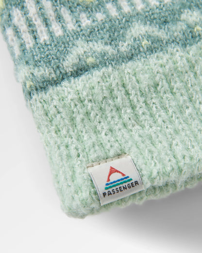 Nettle Recycled Fleece Lined Mittens - Arctic - Flatlay