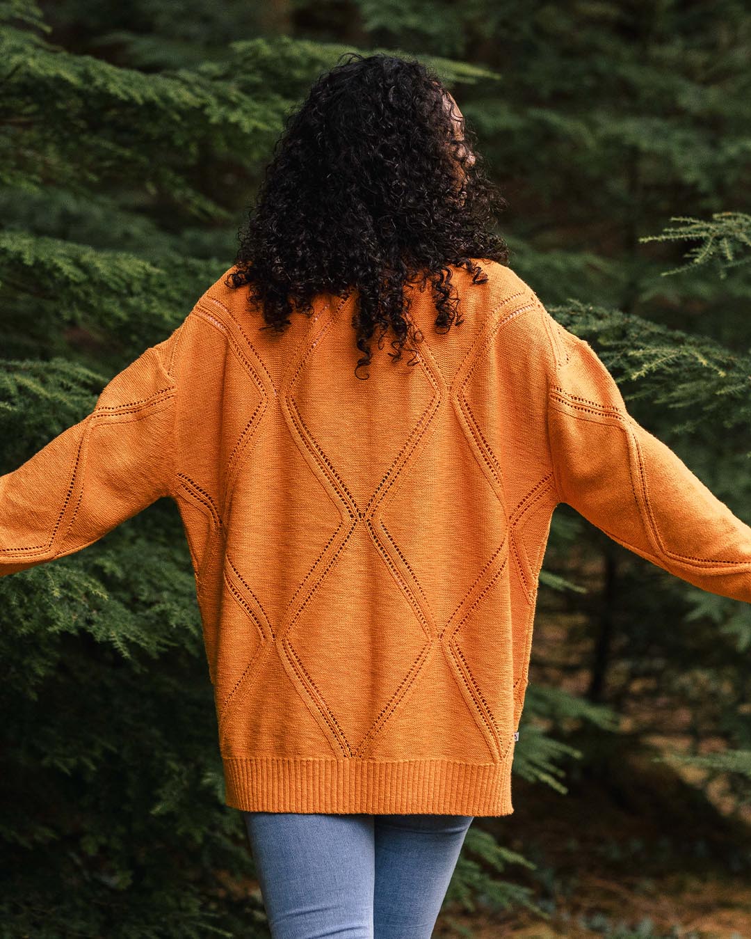 Palm Organic Oversized Knitted Jumper Apricot – Passenger