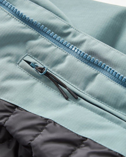 Explorer Waterproof Down Parka - Stormy Sea - Flatlay