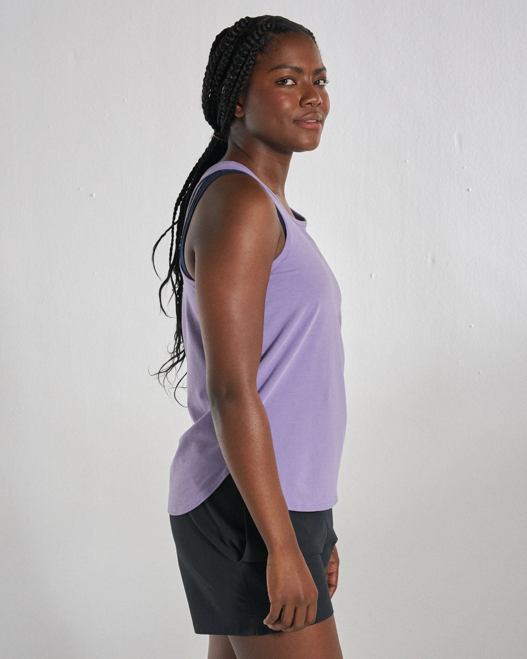 Chase The Light Drirelease® Active Vest - Purple Haze - Studio Model