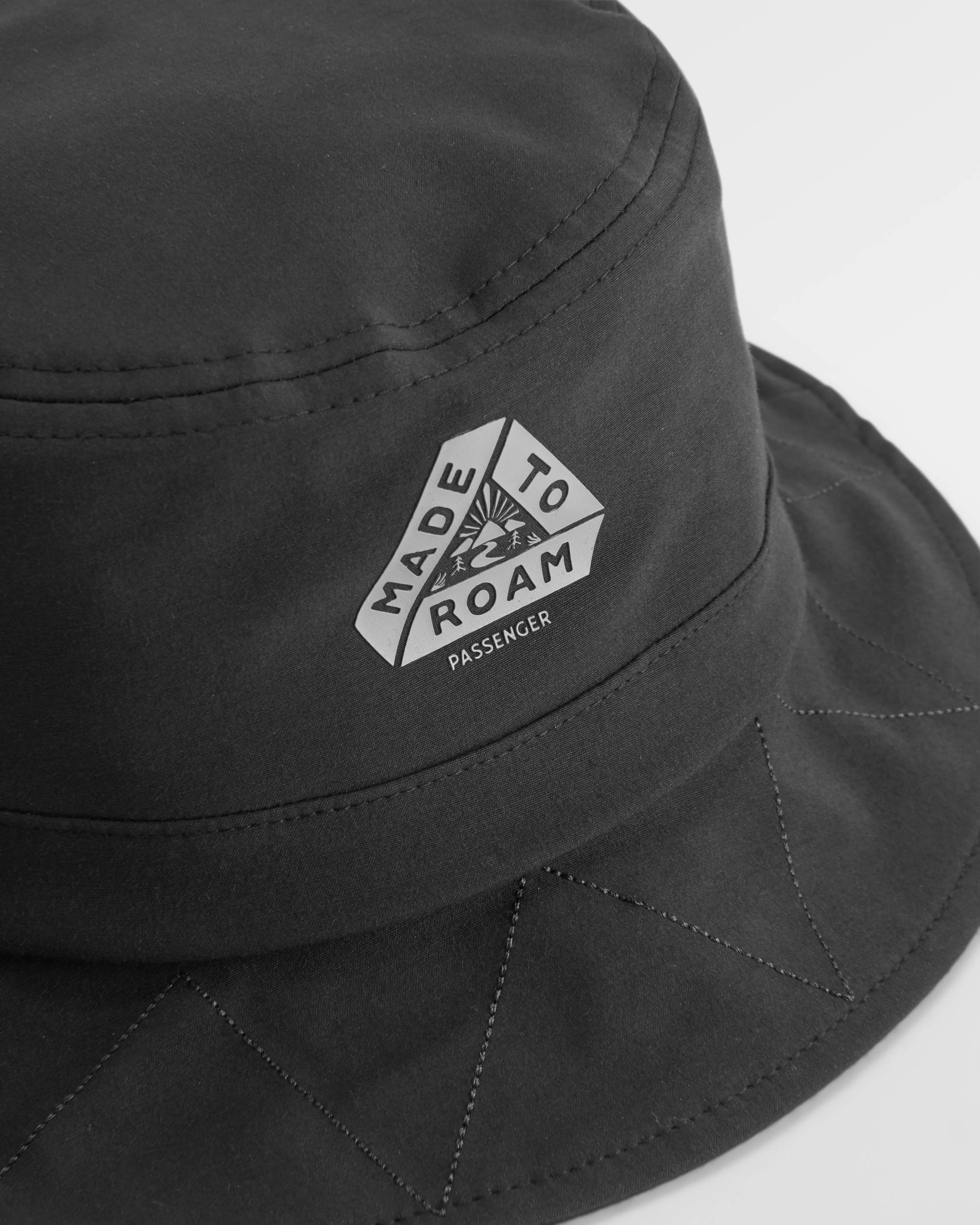 Trail Bucket Hat - Black - Flatlay