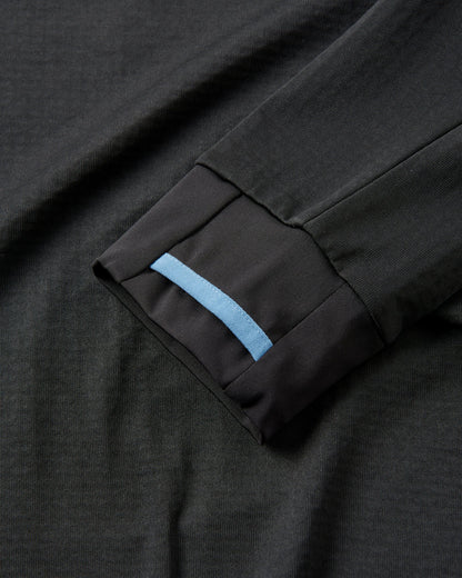 Alpine Recycled Base Layer LS T-Shirt - Black - Flatlay