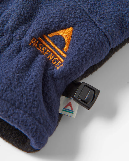 Daytrip Recycled Polar Fleece Touch Screen Gloves - Rich Navy - Flatlay