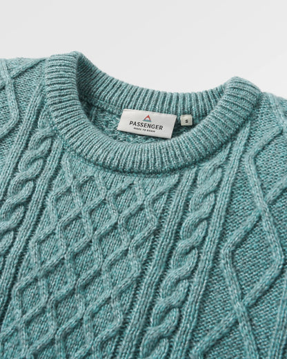 Juniper Recycled Knitted Jumper - Arctic - Flatlay