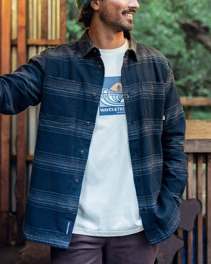 Backcountry Stripe Shirt - Black Stripe - Lifestyle