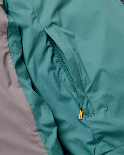 Tahoe Lined Windproof Jacket - Deep Ocean/Slate Grey - Flatlay