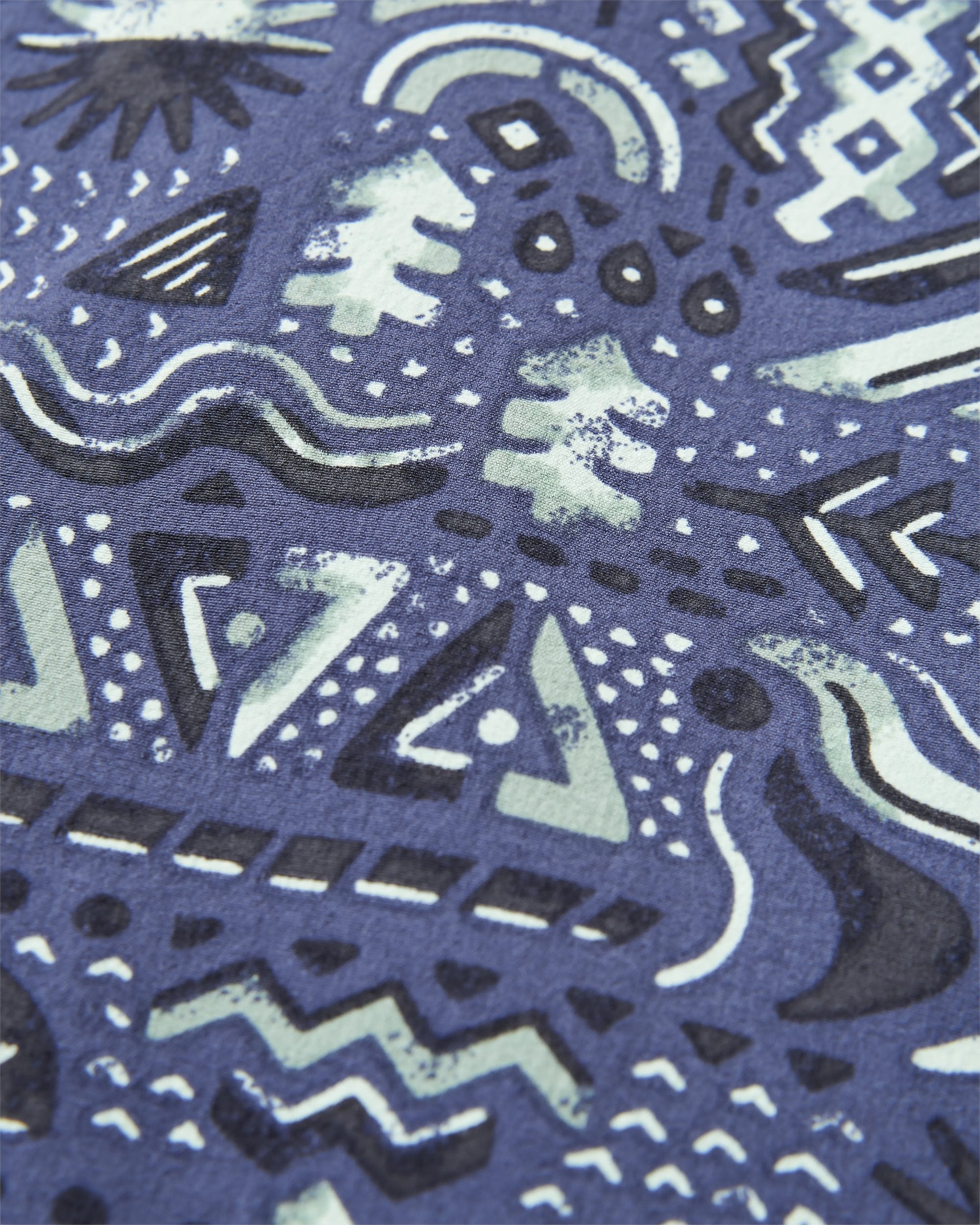 Drifter Beach Linerless Short - Elemental Geo Purple Indigo - Flatlay