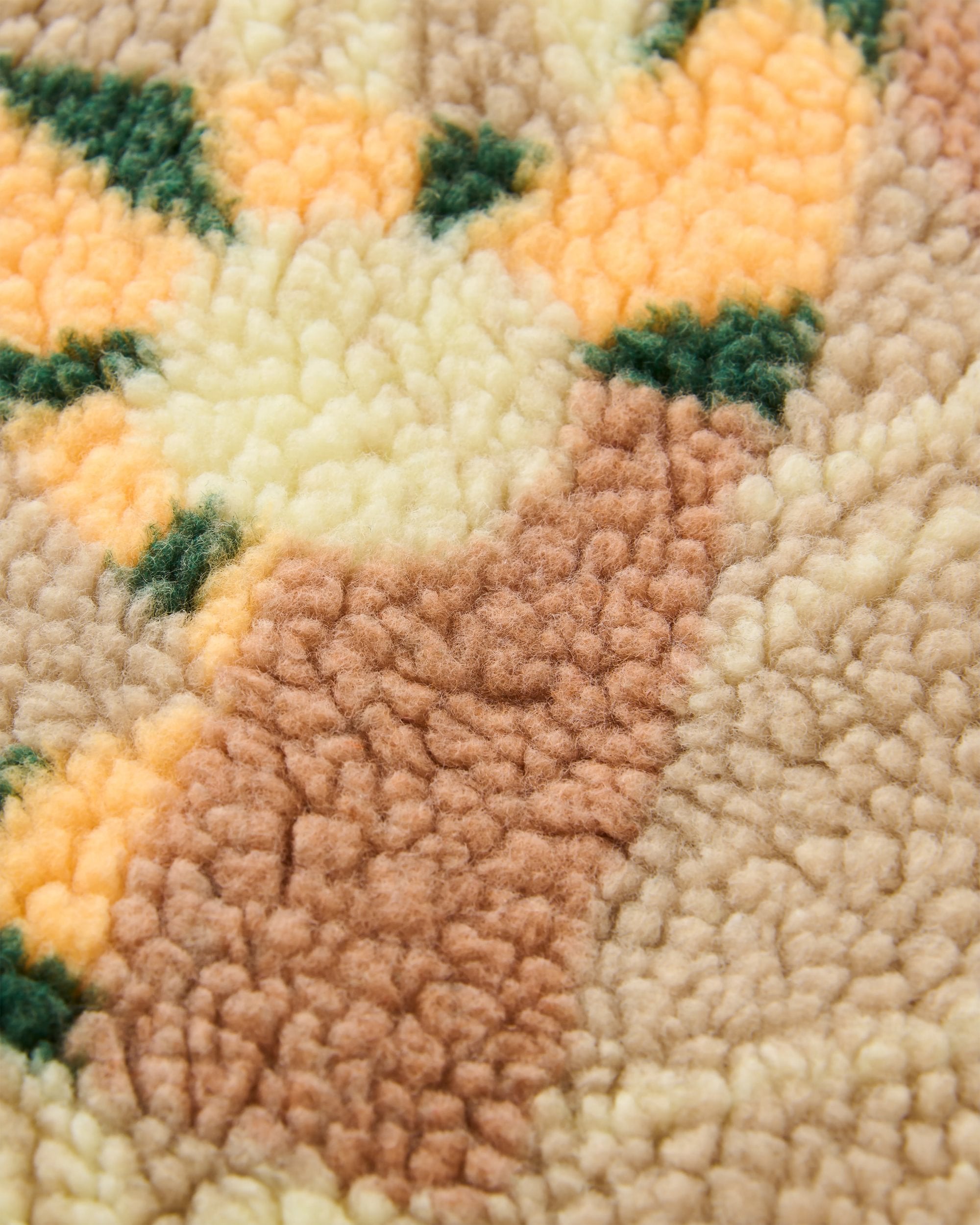 Clover Recycled Sherpa Fleece - Sun Patch Simply Taupe - Flatlay