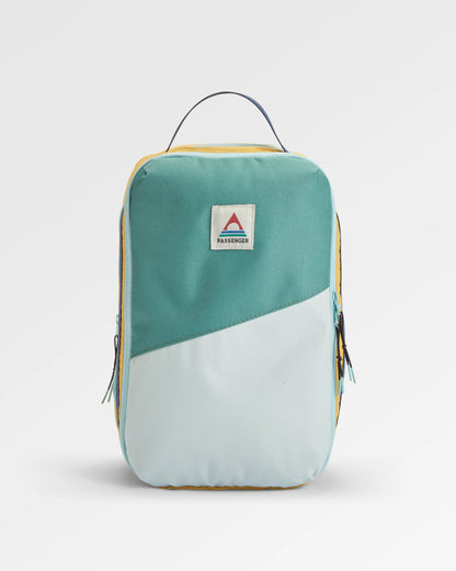 Packing Cube 9L - Spearmint/Deep Ocean - Flatlay