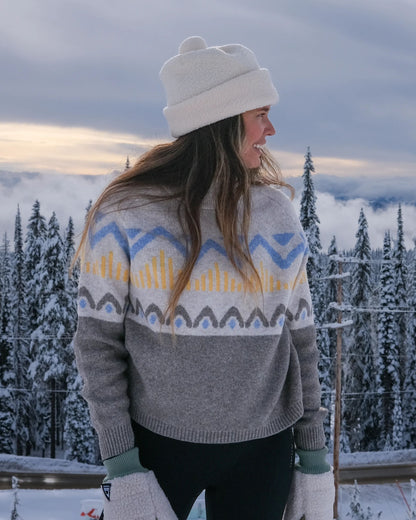 Nettle Recycled Knitted Jumper - Birch - Lifestyle