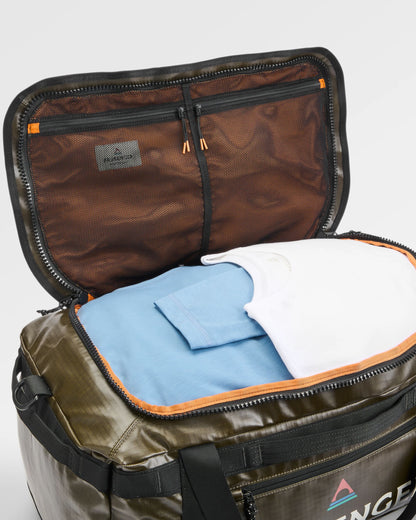 Roamer Recycled 60L Duffel Bag - Khaki - Flatlay