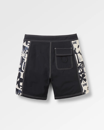 Rialto Boardshort - Black - Flatlay