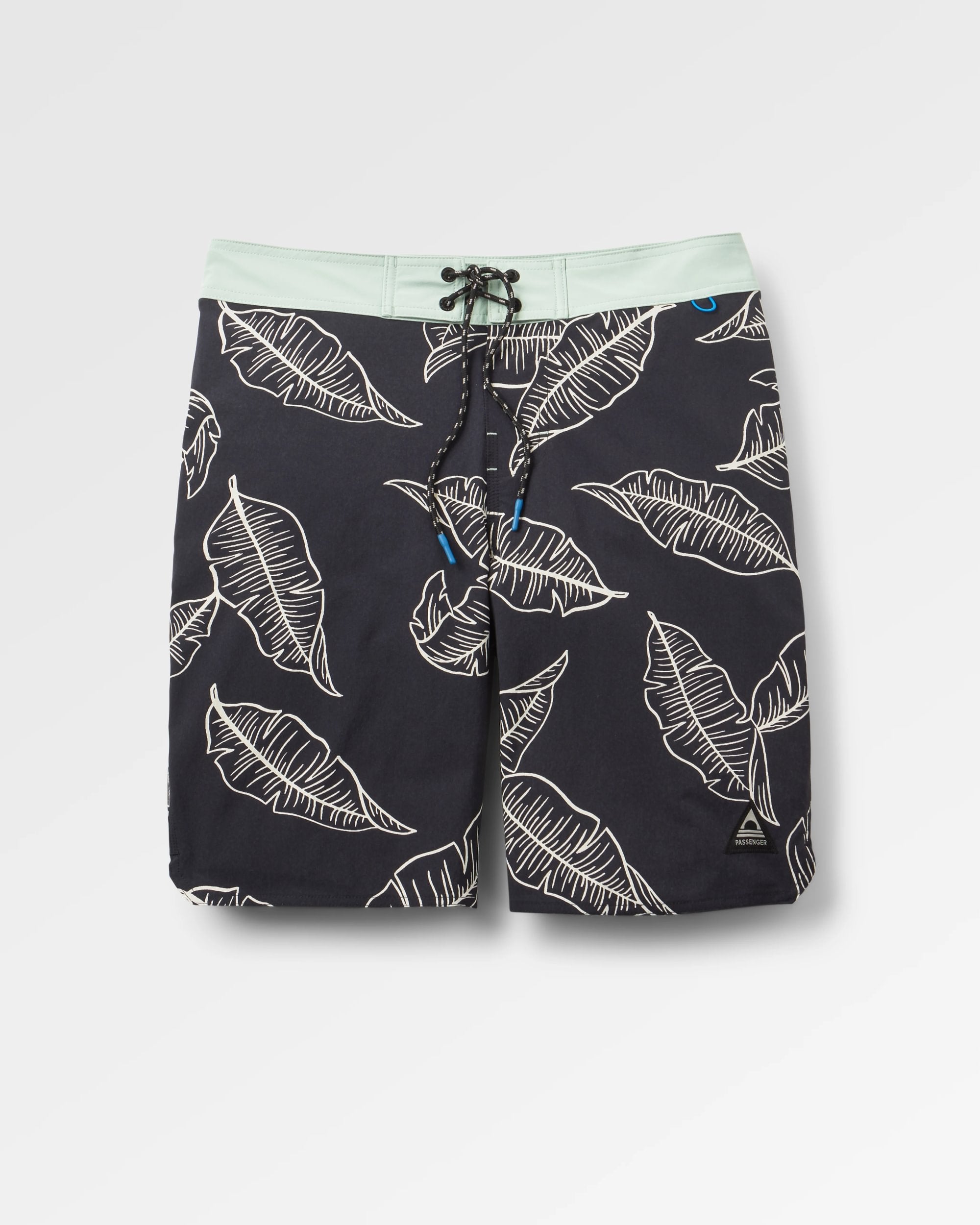 Cruiser Netplus® Recycled 21" Boardshort - Palm Faded Black - Flatlay