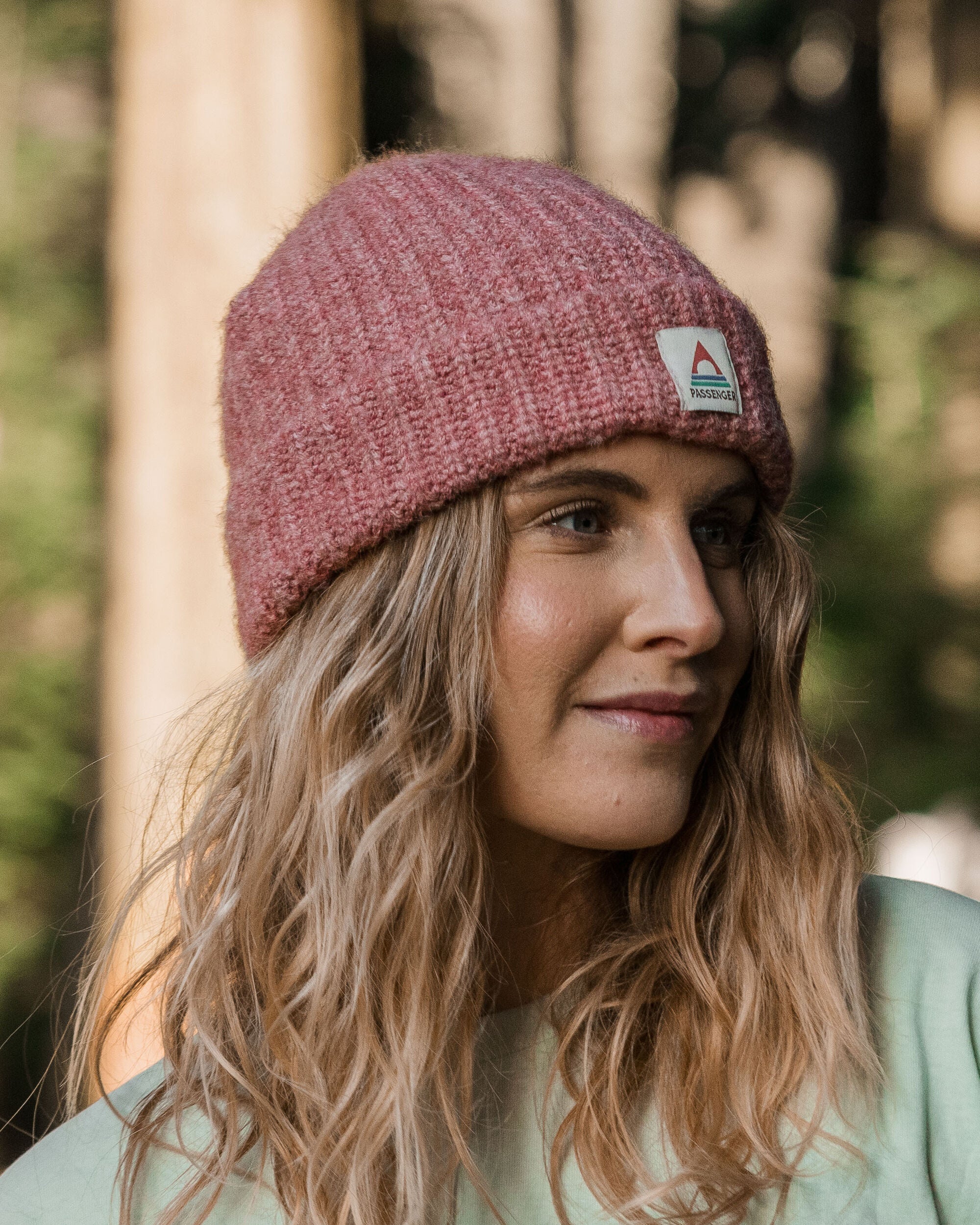 Redwood Fleece Lined Recycled Beanie - Rose - Lifestyle - Female