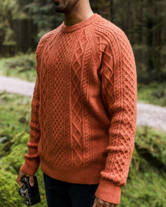 Sandbar Cable Jumper Baked Clay