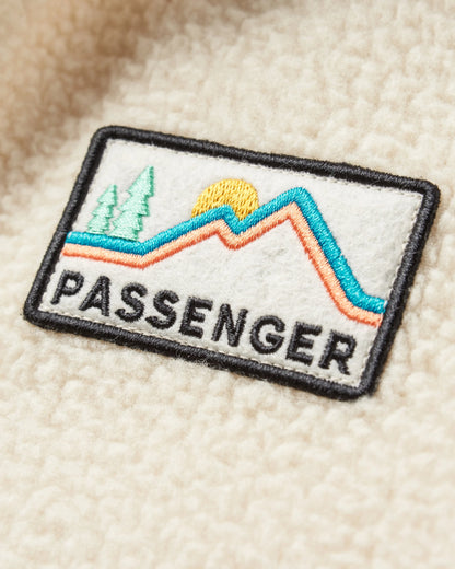 Maine 1/2 Zip Recycled Sherpa Fleece - Green Spruce - Flatlay