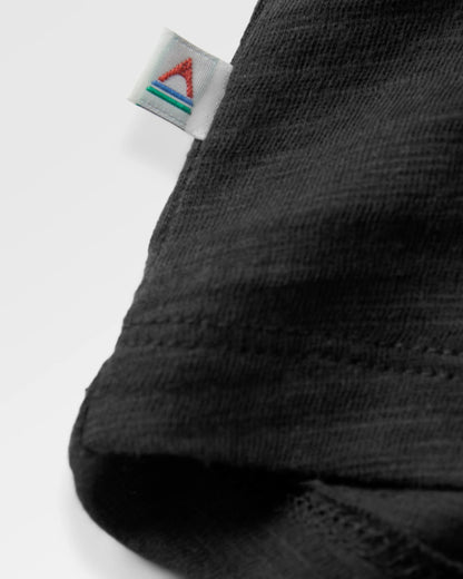 Rivergate Organic Cotton Top - Black - Flatlay