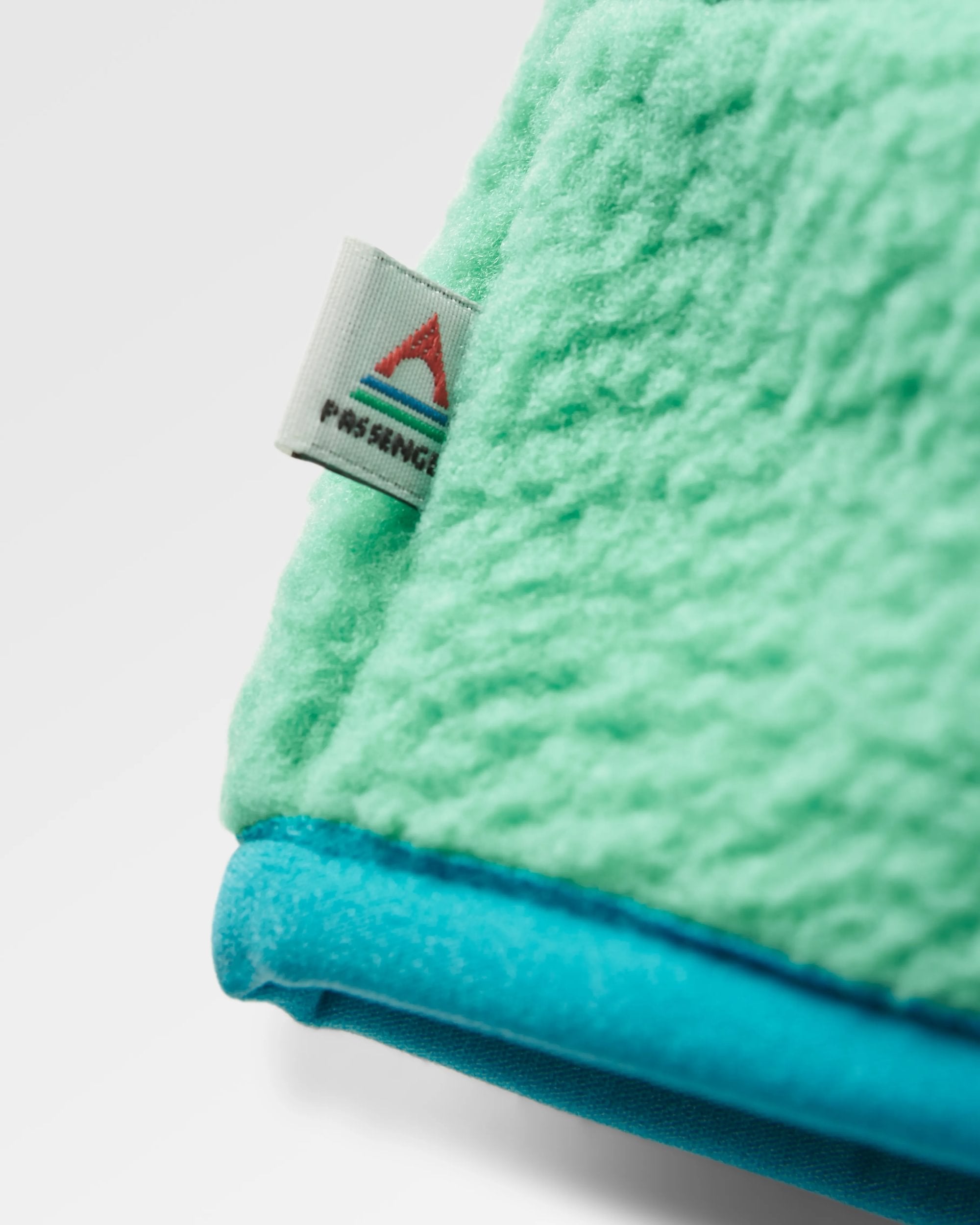 Maine 1/2 Zip Recycled Sherpa Fleece - Green Spruce - Flatlay