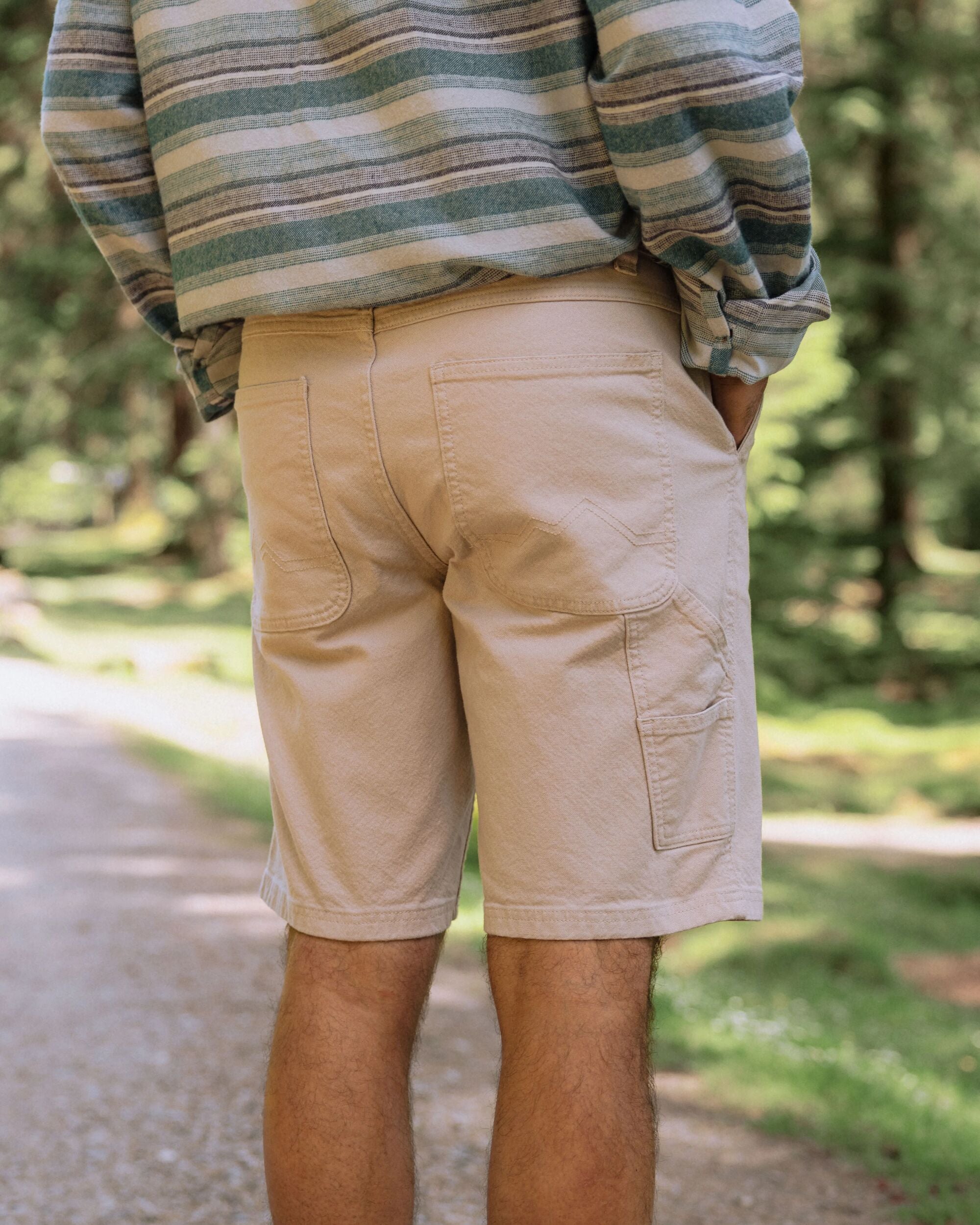 Vantage Cotton Canvas Short - Simply Taupe - Lifestyle
