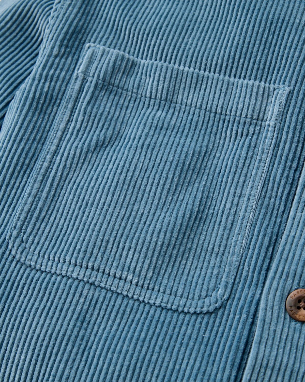 Backcountry Heavyweight Cord Overshirt - Stormy Blue - Flatlay