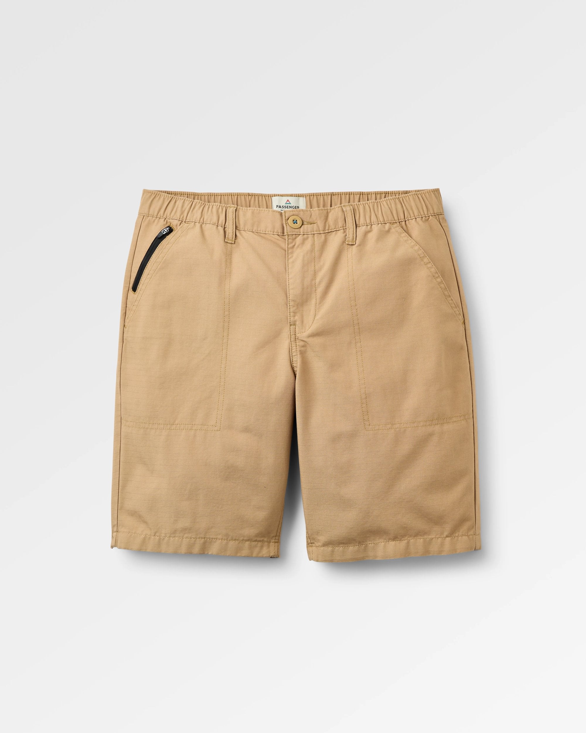 Rif-Raf Organic Cotton Ripstop Short - Biscuit - Flatlay