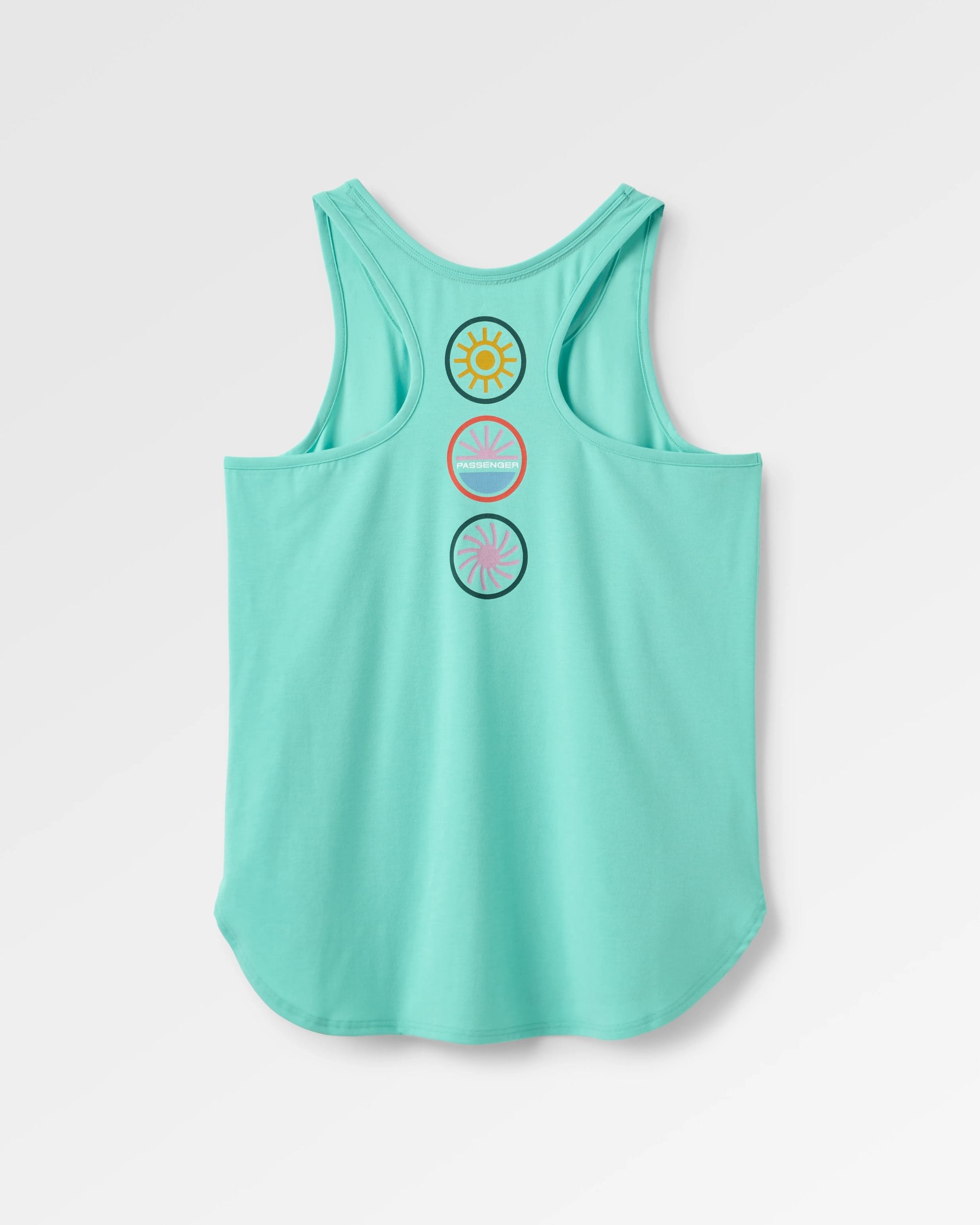 Chase The Light Active Vest - Aqua - Flatlay