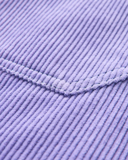 Avian Organic Cord Short - Retro Purple - Flatlay