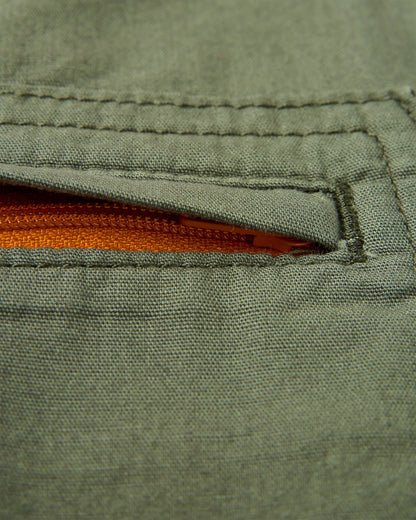 Shuffle Light Short Dungarees - Wild Green - Flatlay