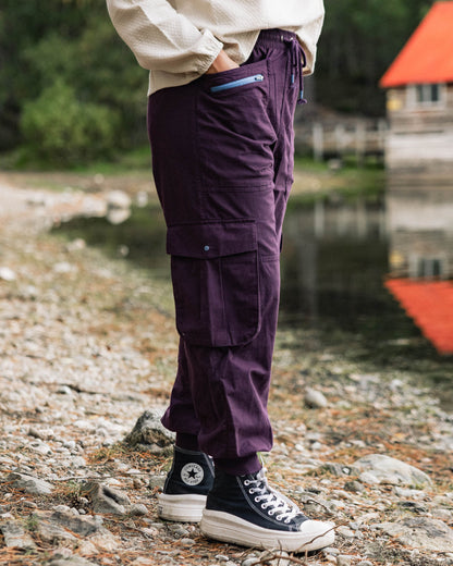 Hydrilla Trouser - Deep Plum - Lifestyle