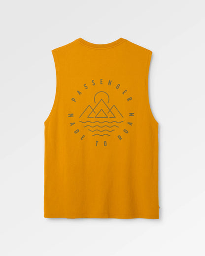 Escapism Vest - Retro Orange - Flatlay