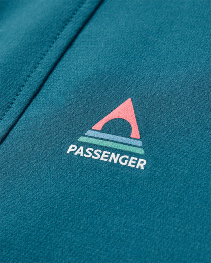Ocean Recycled Softshell Anorak - Retro Blue/Tidal Blue - Flatlay
