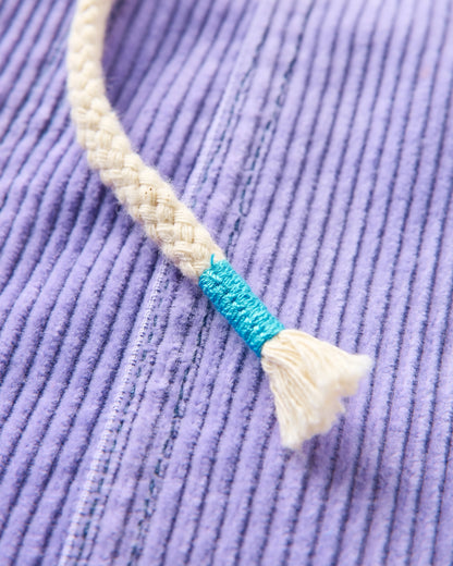 Avian Organic Cord Short - Retro Purple - Flatlay