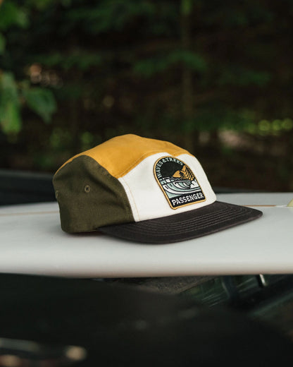 Waves & Trees Recycled 5 Panel Cap - Khaki - Lifestyle