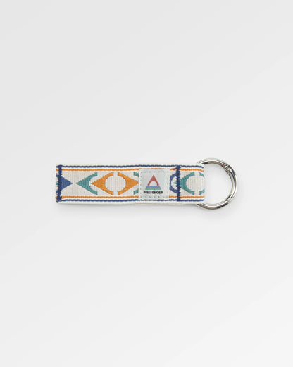 Travel Key Ring - Stepping Stone - Sunrise Orange/Birch - Flatlay