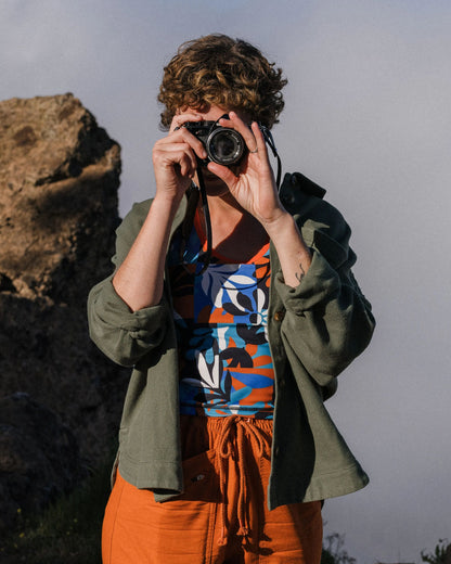 Maya Twill Overshirt - Wild Green - Lifestyle