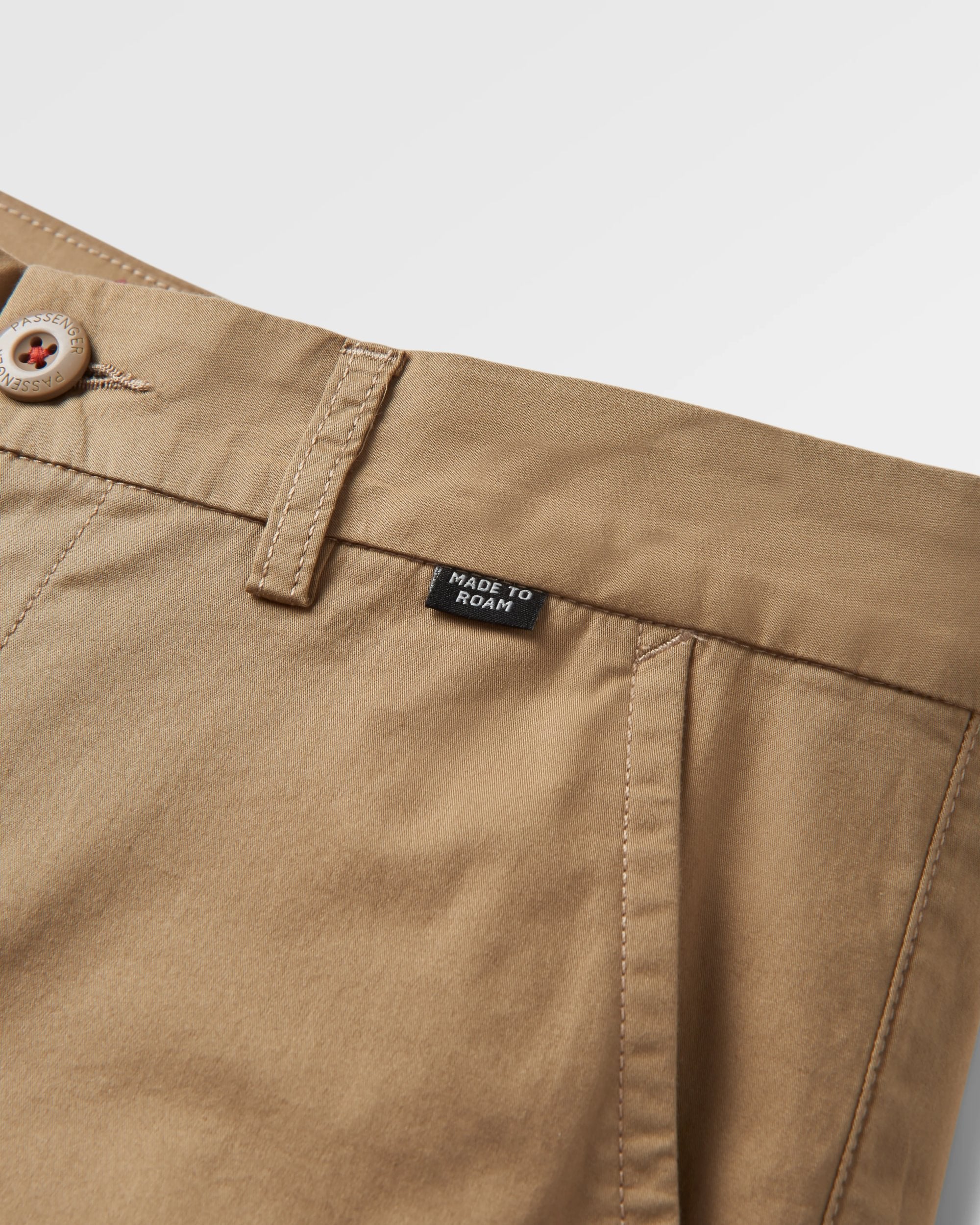 365 Light Organic Cotton Shorts - Biscuit - Flatlay