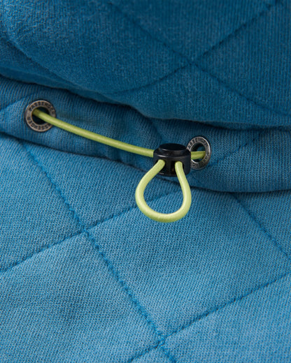 Clementine Recycled Quilted High Neck - Bluejay - Flatlay