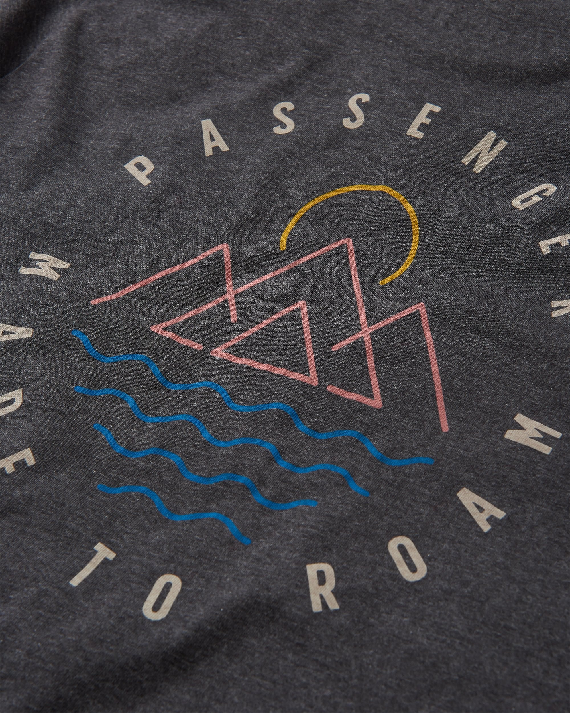 Escapism Recycled Cotton T-Shirt - Charcoal Marl - Flatlay