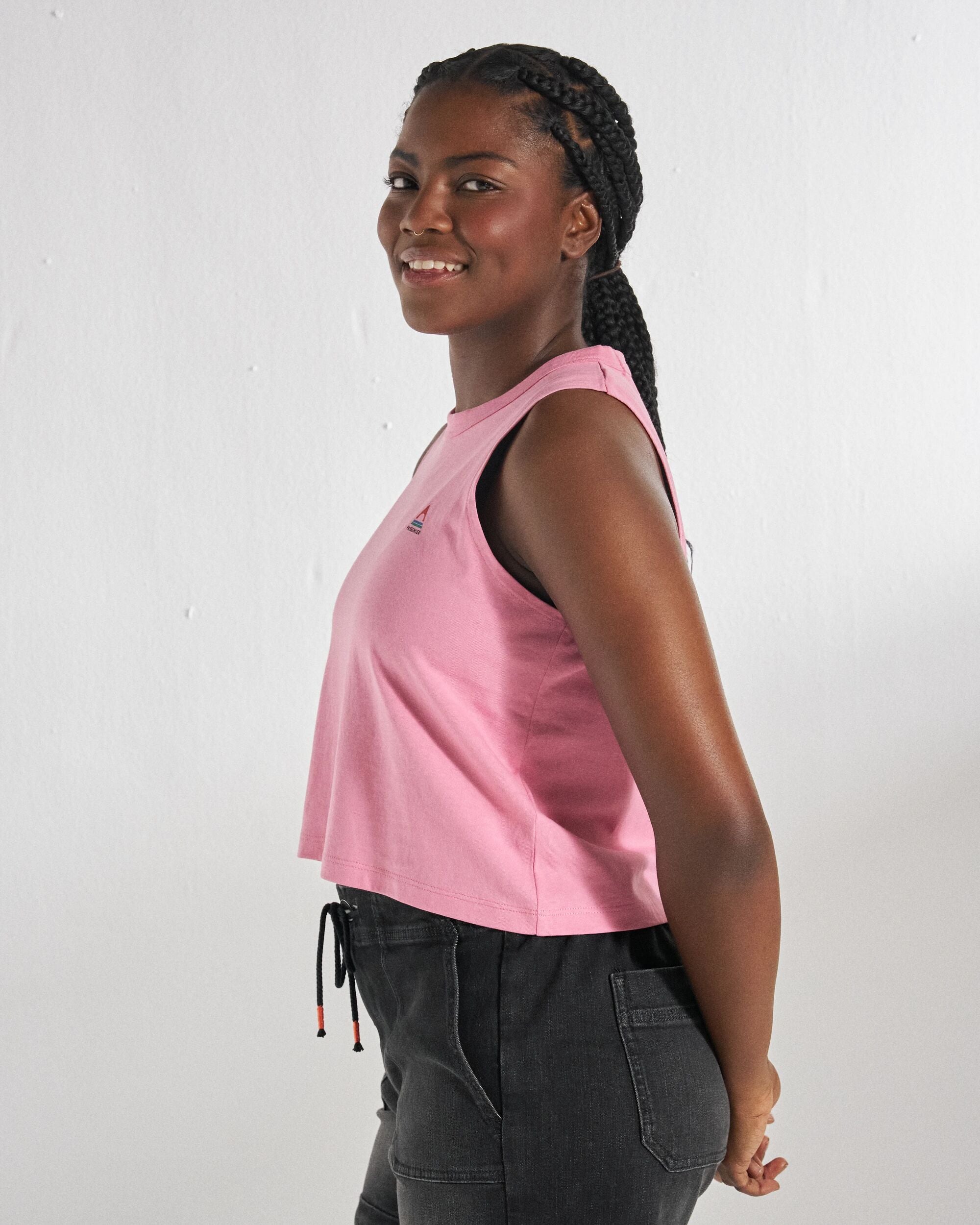 Classic Vest - Pink Rose - Studio Model
