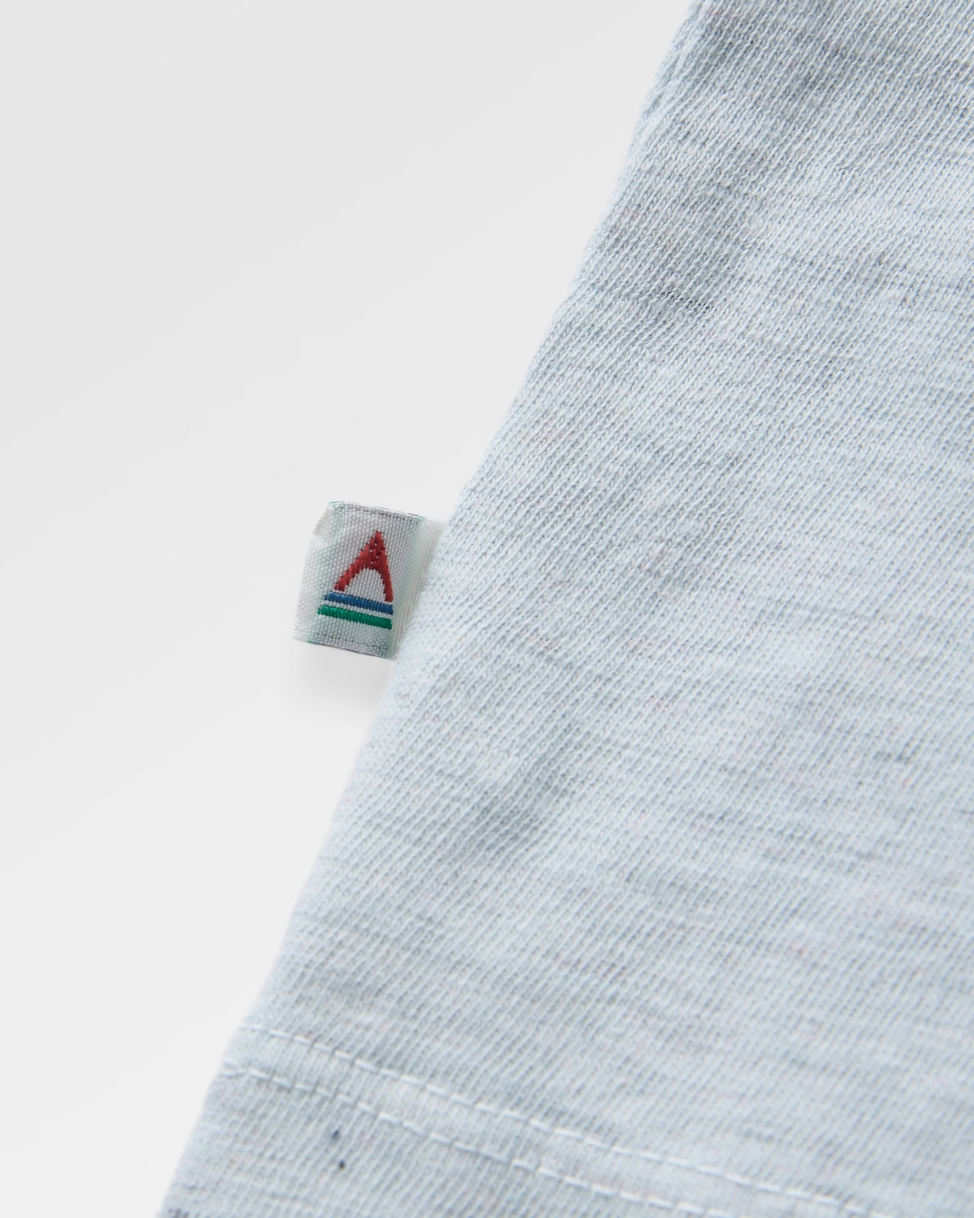 Odyssey Recycled Cotton T-Shirt - Ice Blue - Flatlay