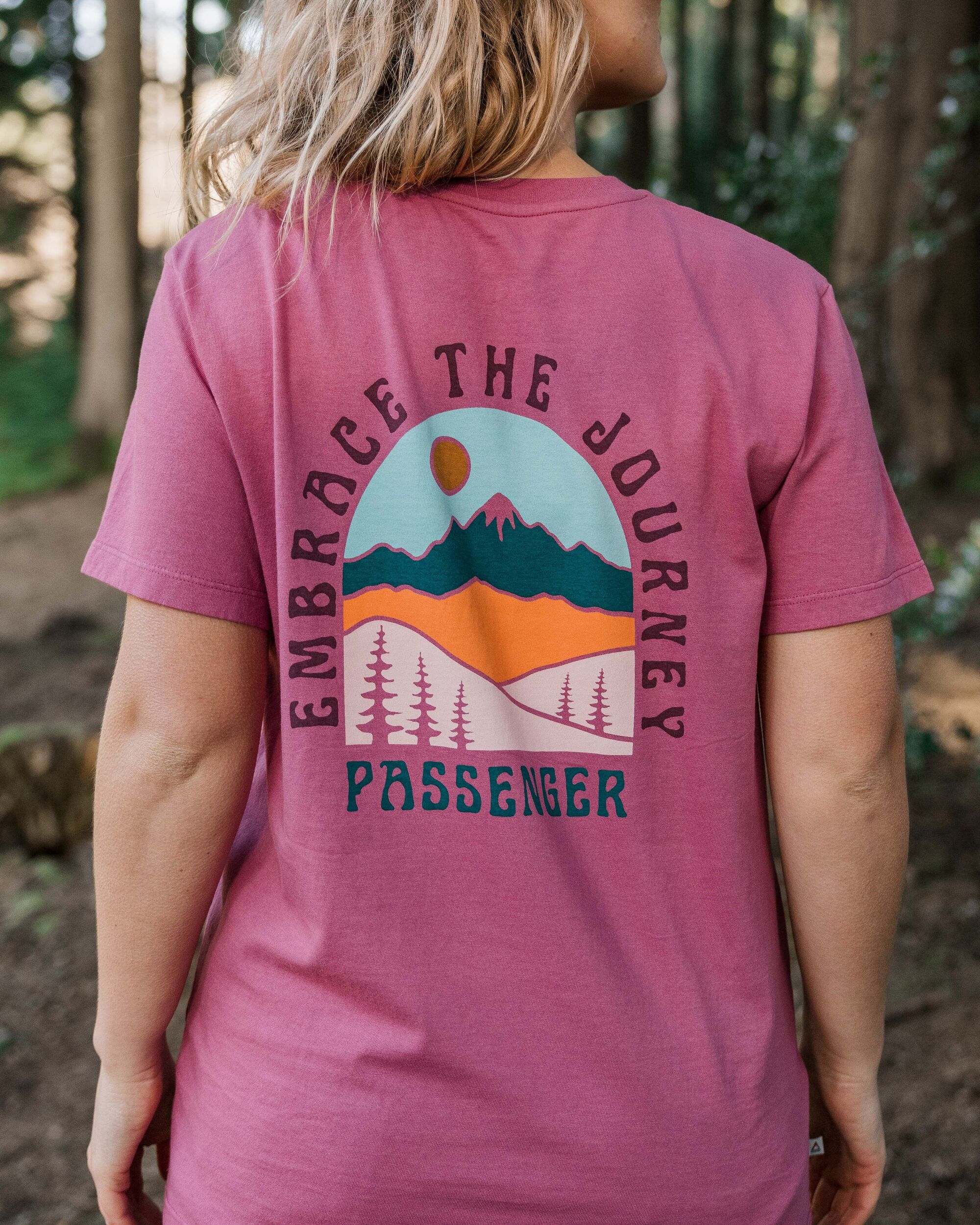 Outlook Recycled Cotton T-Shirt - Mauve Haze - Lifestyle