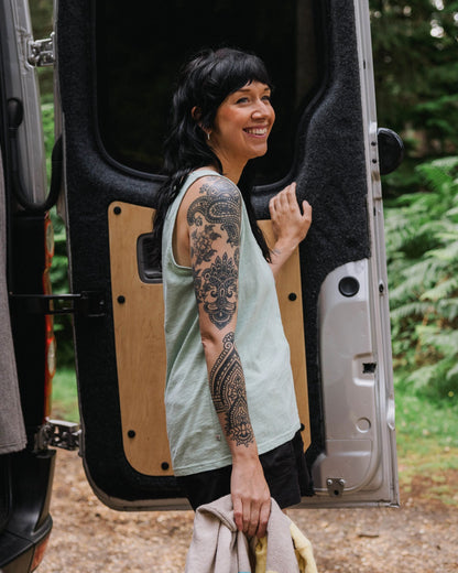 Rivergate Recycled Cotton Top - Spearmint - Lifestyle