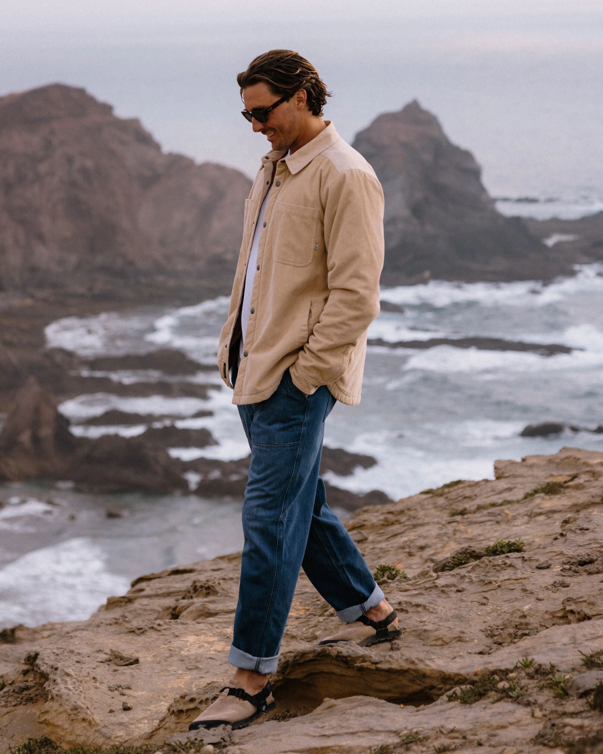 Kodiak Sherpa Lined Cord Overshirt Stone – Passenger