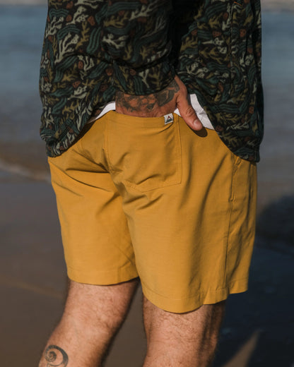 Drifter All Purpose Short - Mustard Gold - Lifestyle