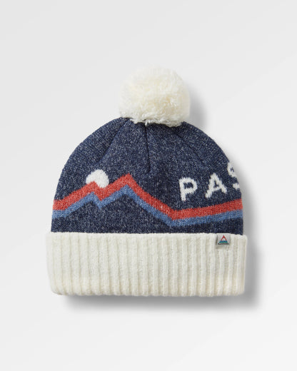 Passenger Recycled Bobble Hat - Birch - Flatlay