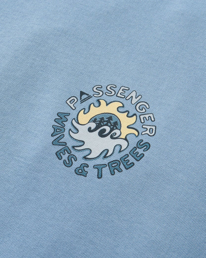 Dune Loopback Sweatshirt - Faded Denim - Flatlay